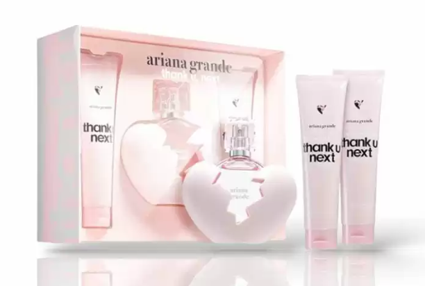 thanku next Set Ariana Grande Thank Next D Eau de Toilette Unisex 3 Piezas - Imagen 1