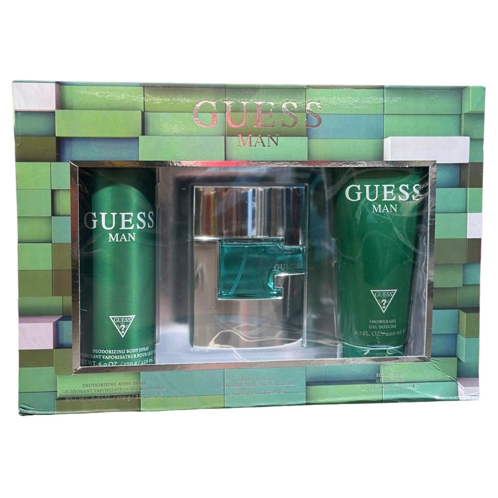 Set Guess Man 3p Eau de Toilette para Hombre 100ml Set Guess Man 3p Eau de Toilette para Hombre 100ml - Imagen 1